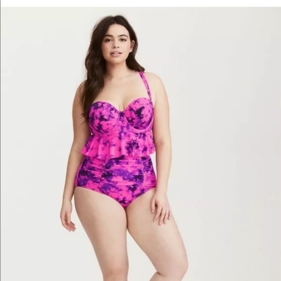 Torrid Swim Tie Dye Two Piece Suit Size 2x Poshmark